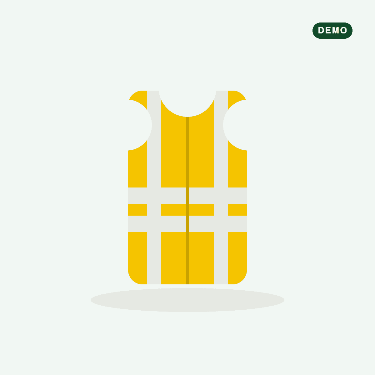 BHV vest geel DEMO
